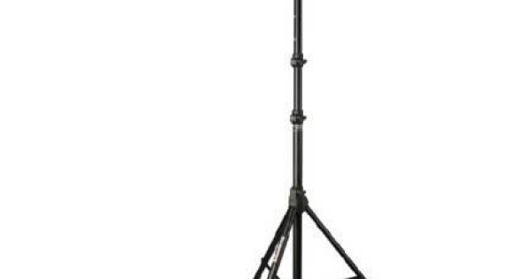 PEDESTAL PARA LUCES SOUNDKING, BASE TIPO TRIPIÉ, COLOR NEGRO