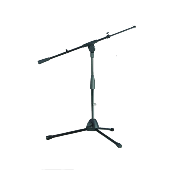 PEDESTAL PARA MICROFONO MEDIANO, SOUNDKING, CON BRAZO Y BASE TIPO TRIPIE, COLOR NEGRO