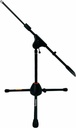 PEDESTAL PARA MICROFONO MINI, SOUNDKING, CON BRAZO Y BASE TIPO TRIPIE, COLOR NEGRO