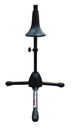 PEDESTAL PARA TROMPETA SOUNDKING, CON RESORTES DE AMORTIGUACION, BASE TIPO TRIPIÉ, COLOR NEGRO