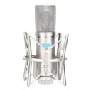 MICROFONO DE CONDENSADOR FET ALCTRON, CON SOPORTE DE ORO, 34MM, 20 Hz-20 kHz, BRONCE