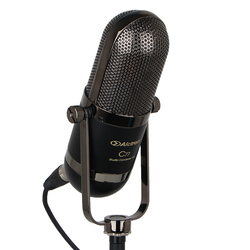 MICROFONO DE CONDENSADOR FET ALCTRON, DE ESTUDIO, CARDIOIDE, 34MM, 20 Hz-20 kHz, NEGRO