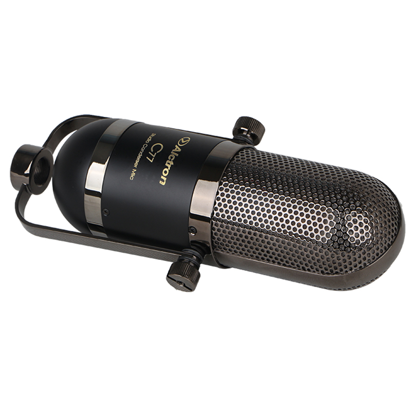 MICROFONO DE CONDENSADOR FET ALCTRON, DE ESTUDIO, CARDIOIDE, 34MM, 20 Hz-20 kHz, NEGRO