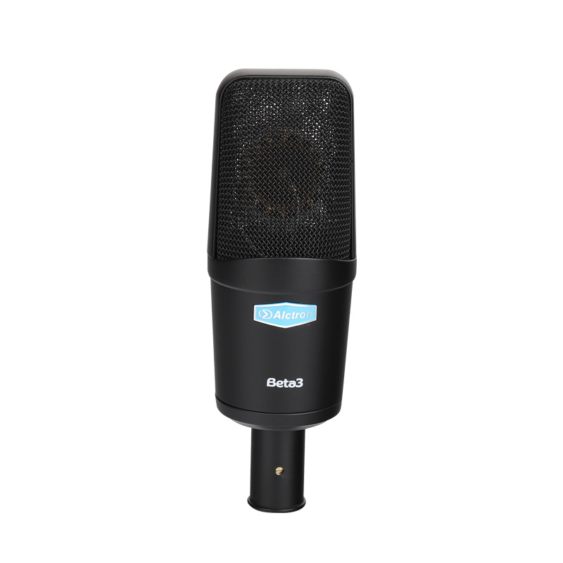 MICROFONO DE CONDENSADOR FET ALCTRON, DE GRAN DIAFRAMA 34MM, CON SOPORTE DE ORO, 20 Hz-20 kHz