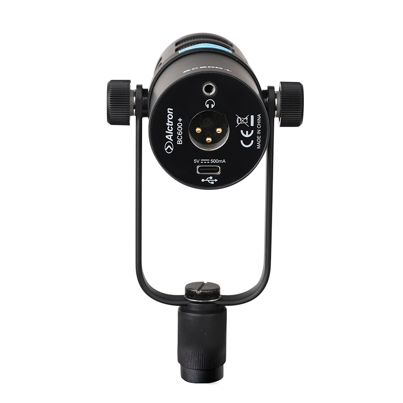 MICROFONO DINAMICO PROFESIONAL PARA PODCAST ALCTRON, CARDIOIDE, 50Hz-16KHz, CONECTIVIDAD USB-C Y XLR
