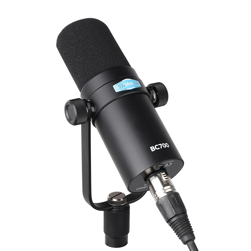 MICROFONO DINAMICO PROFESIONAL PARA TRANSMISION ALCTRON, CARDIOIDE, 50Hz-16KHz
