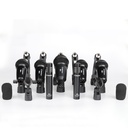 SET DE 7 MICROFONOS ALCTRON, PARA BATERIA, 5 DINAMICOS, CLIPS Y HARD CASE (copia)