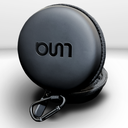 ESTUCHE PARA IN-EARS LUNA, SERIE  COSMOS, PARA DOBLE IN-EARS, COLOR NEGRO