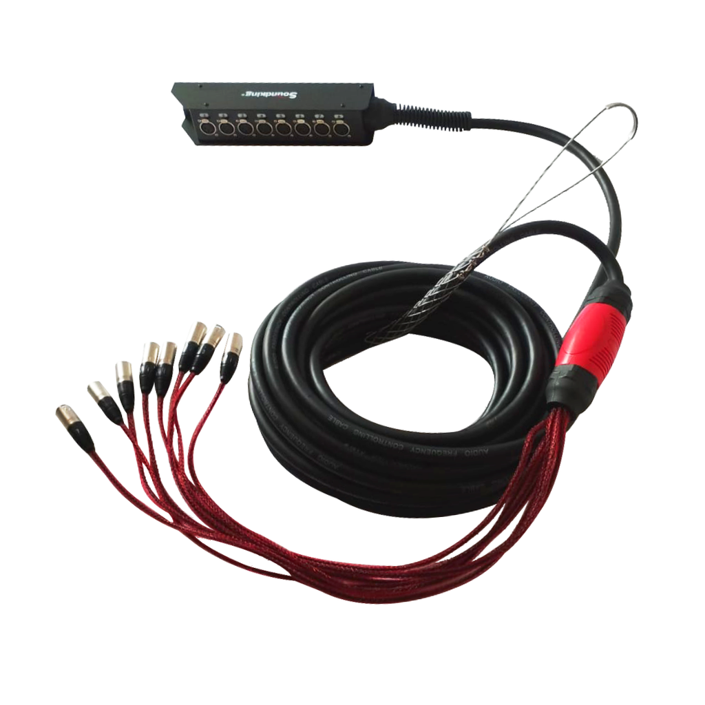 MEDUSA PARA ESCENARIO (SNAKE) SOUNDKING, 8 ENTRADAS XLR, 15M DE LONGITUD