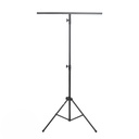 PEDESTAL PARA LUCES SOUNDKING, 1 SOPORTE SUPERIOR, BASE TIPO TRIPIÉ, COLOR NEGRO