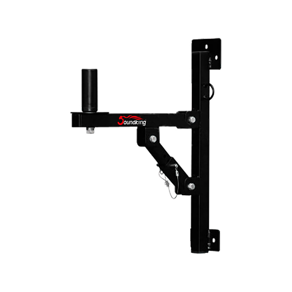 SOPORTE DE PARED SOUNDKING, PARA ALTAVOZ, TIPO POLE DE 35MM, CON AJUSTE VERTICAL, COLOR NEGRO