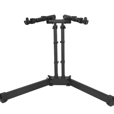 [KS600B] PEDESTAL PARA DOBLE TECLADO ALCTRON, METALICO ALUMINIO, LIVIANO DE ALTA RESISTENCIA, VARIOS NIVELES DE COLOCACION