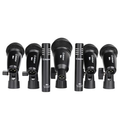 [T8700II] SET DE 7 MICROFONOS ALCTRON, PARA BATERIA, INCLUYE CLIPS Y HARD CASE