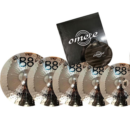 [B8SET] SET DE PLATILLOS OMETE, SERIE B8, MEDIDAS: 14 HIHATS,  16 CRASH, 18 CRASH, 20 RIDE, INCLUYE FUNDA