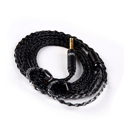 [CCRM10-BK] CABLE PROFESIONAL PARA IN-EARS LUNA, SERIE OTTO, TRENZADO, 8 NUCLEOS, 160 CM, COLOR NEGRO