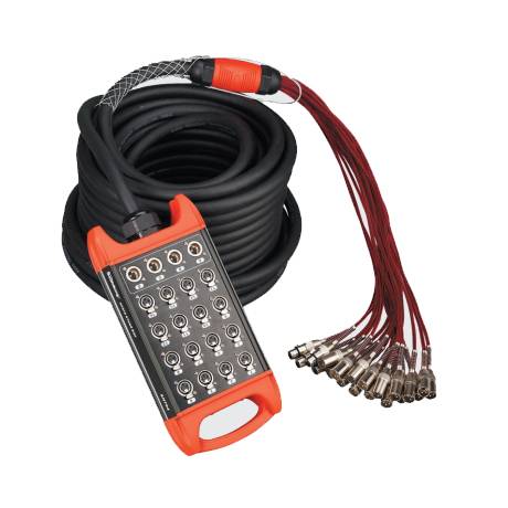 [BCB409-30M] MEDUSA PARA ESCENARIO (SNAKE) SOUNDKING, 32 ENTRADAS XLR, 8 SALIDAS XLR, 30M DE LONGITUD
